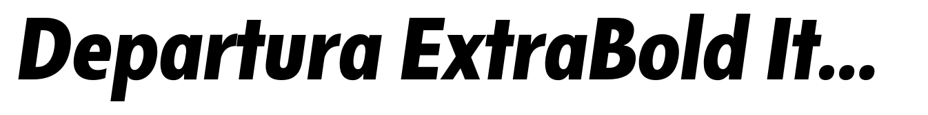 Departura ExtraBold Italic